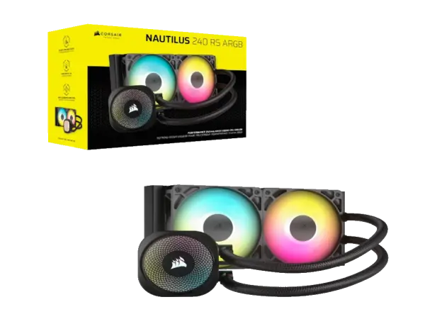 Kuler za CPU CORSAIR NAUTILUS 240 ARGB240mmvodeno hladenjecrna' ( 'CW-9060092-WW' ) 