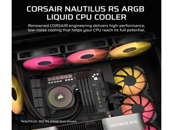 Kuler za CPU CORSAIR NAUTILUS 240 ARGB240mmvodeno hladenjecrna' ( 'CW-9060092-WW' ) 