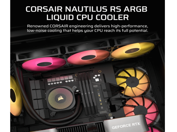Kuler za CPU CORSAIR NAUTILUS 360ARGB360mmtriple fanvodeno hladenjecrna' ( 'CW-9060093-WW' ) 
