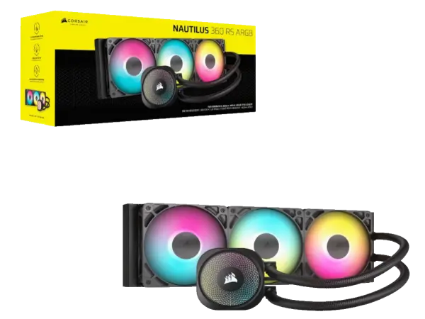 Kuler za CPU CORSAIR NAUTILUS 360ARGB360mmtriple fanvodeno hladenjecrna' ( 'CW-9060093-WW' ) 