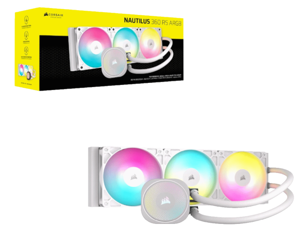 Kuler za CPU CORSAIR NAUTILUS 360 ARGB360mmvodeno hladenjebela' ( 'CW-9060095-WW' ) 