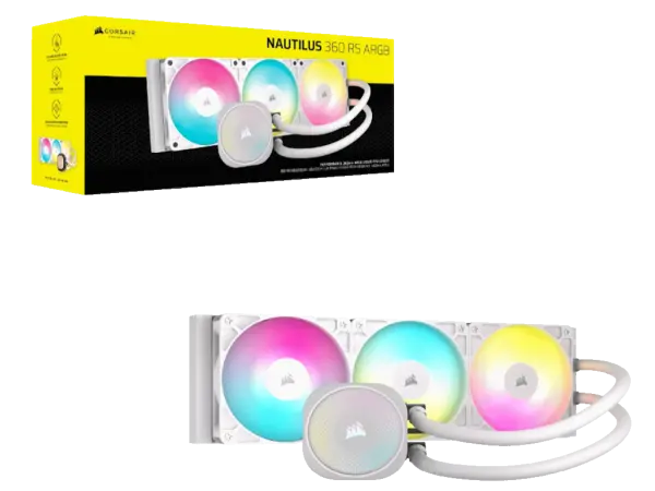 Kuler za CPU CORSAIR NAUTILUS 360 ARGB360mmvodeno hladenjebela' ( 'CW-9060095-WW' ) 
