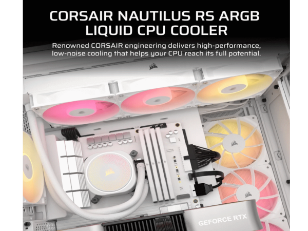 Kuler za CPU CORSAIR NAUTILUS 360 ARGB360mmvodeno hladenjebela' ( 'CW-9060095-WW' ) 