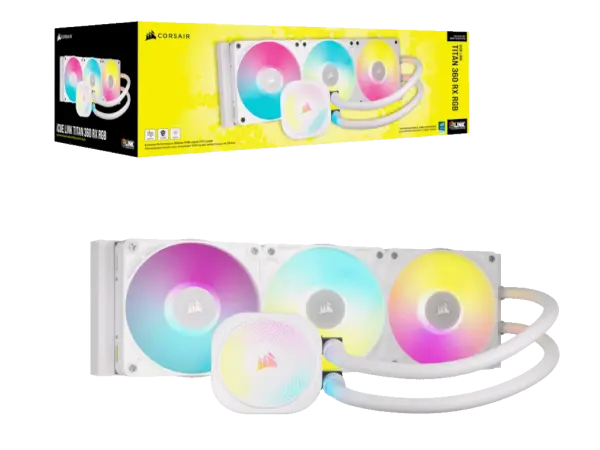 Kuler CORSAIR iCUE LINK TITAN 360 RX RGBAIO360mmvodeno hladenjebela' ( 'CW-9061021-WW' ) 