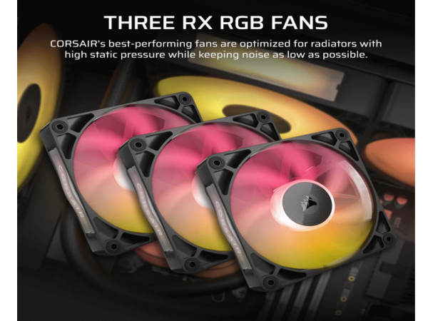 Kuler CORSAIR iCUE LINK TITAN 360 RX LCDAIO360mmvodeno hladenjecrna' ( 'CW-9061023-WW' ) 