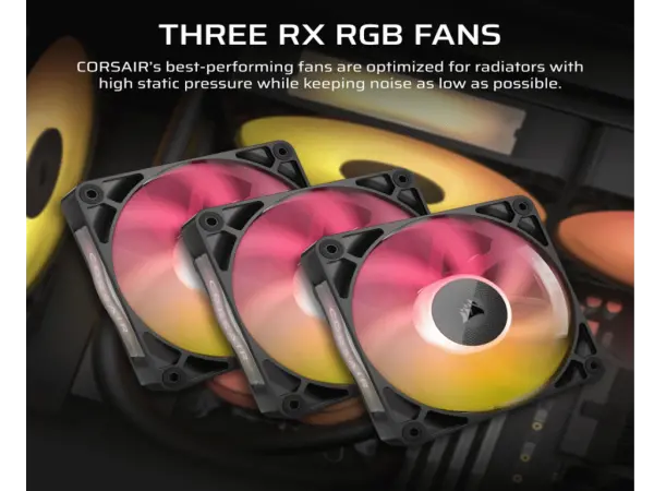 Kuler CORSAIR iCUE LINK TITAN 360 RX LCDAIO360mmvodeno hladenjecrna' ( 'CW-9061023-WW' ) 