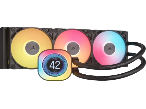 Kuler CORSAIR iCUE LINK TITAN 360 RX LCDAIO360mmvodeno hladenjecrna' ( 'CW-9061023-WW' ) 