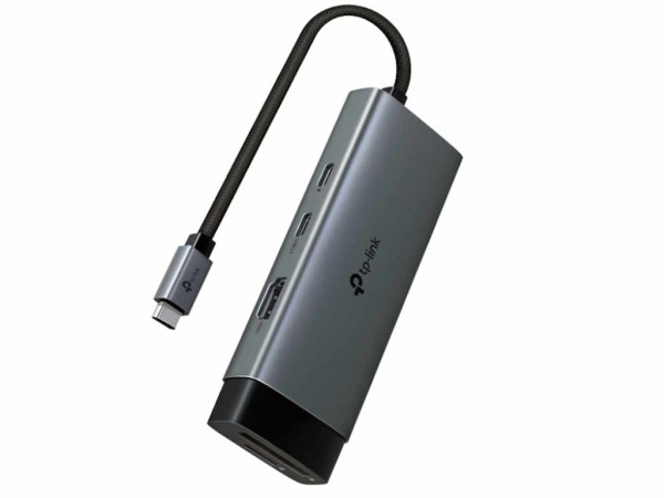 Hub TP-LINK USB Type-C 7-Port Hub1USB-C 1 HDMI 4K 60Hz Port,1 × USB-C PD 100W Port,1 × SD ' ( 'UH7020C' ) 