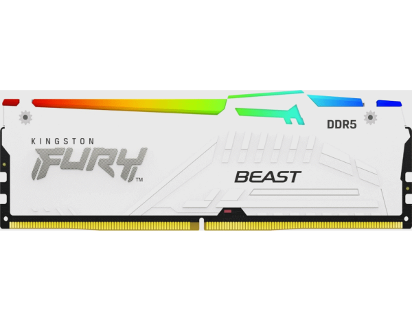 Memorija KINGSTON 16GBDIMMDDR55600MHzCL36FURY Beast RGBbela' ( 'KF556C36BWEA-16' ) 
