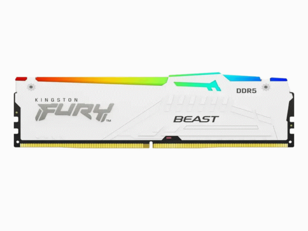 Memorija KINGSTON 32GB(2x16GB)DIMMDDR56000MHzCL30FURY Beast RGBbela' ( 'KF560C30BWEAK2-32' ) 