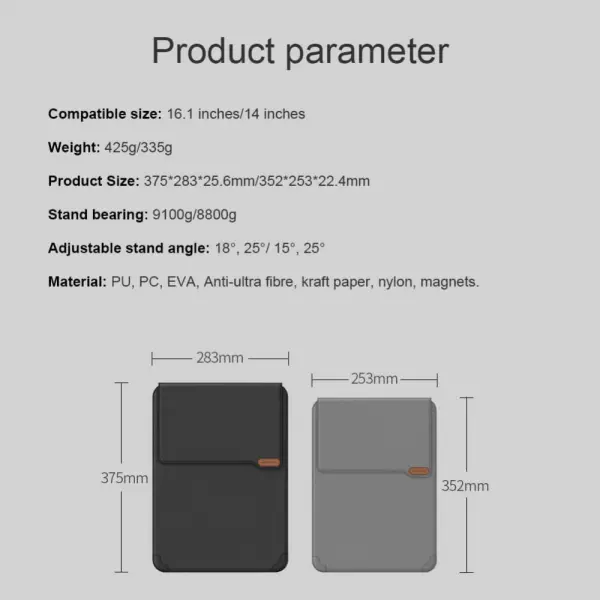 Torba za laptop Nillkin Elegant sleeve 16.1'' crna