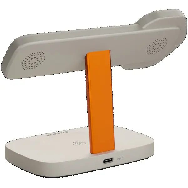 CANYON Wireless Charging Station Hexagon 310 3in1 LightGreyOrange ( CNS-WCS310LGOR ) 