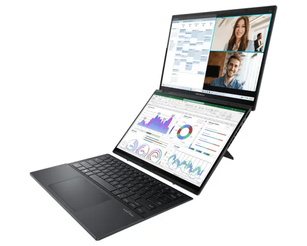 ASUS Zenbook 14 DUO OLED UX8406CA-PZ185X (14 inča 3K OLED, Ultra 7 255H, 32GB, SSD 1TB, Win11 Pro) laptop 
