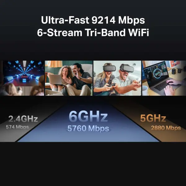 LAN Router TP-LINK Archer BE550 9300mMbps4x2,5G LAN1x2,5G WANUSB