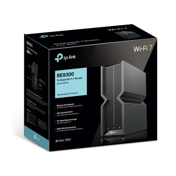 LAN Router TP-LINK Archer BE550 9300mMbps4x2,5G LAN1x2,5G WANUSB