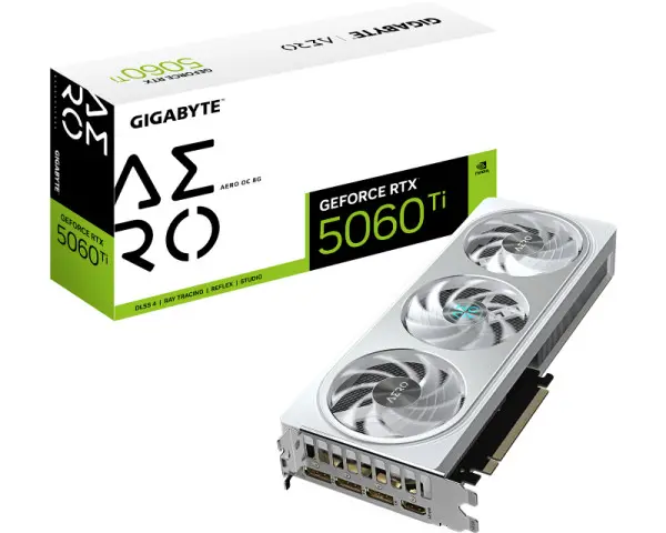 GIGABYTE nVidia GeForce RTX 5060 Ti AERO 8GB 128bit GV-N506TAERO OC-8GD rev. 1.0 grafička karta