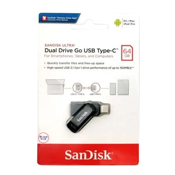 USB FD 64GB SanDisk Ultra Dual Drive SDDDC3-064G-G46