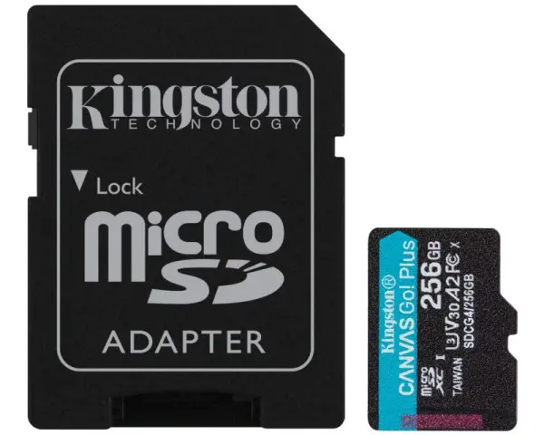 MEM SD MICRO 256GB Canvas Go! Plus + ADP SDCG4256GB