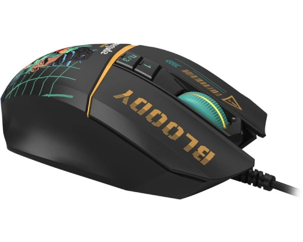 A4 TECH W63 Max Bloody RGB Gaming Renegade Midnight miš 