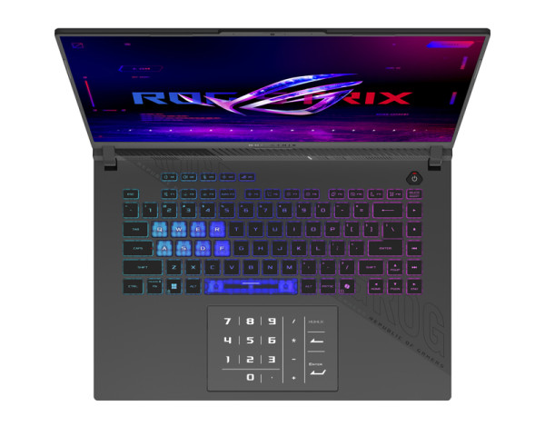 ASUS ROG Strix G16 G614JV-N3075W (16 inča FHD+, Ryzen 9 8940HX, 32GB, SSD 1TB, GeForce RTX 5070 Ti, Win11 Home) laptop +  ranac 