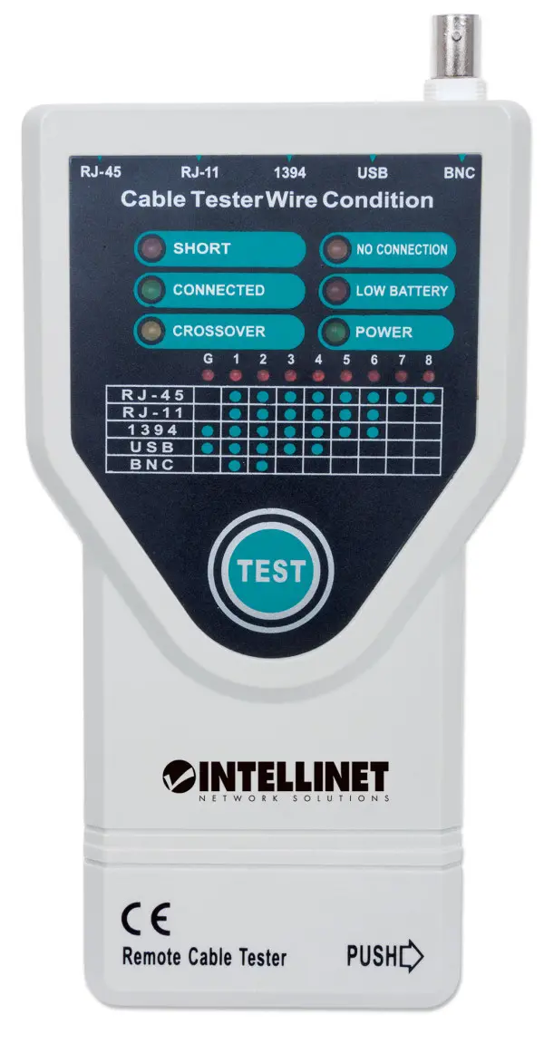 INTELLINET Cable tester 5 in 1 retail Box sivi