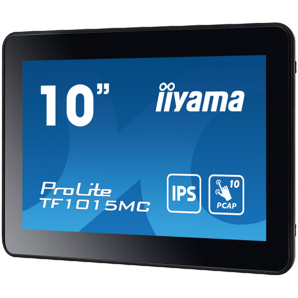 The ProLite TF1015MC (10.1 inch) uses PCAP touch technology and is built into an eye catching bezel with edge-to-edge glass. Equipped with 