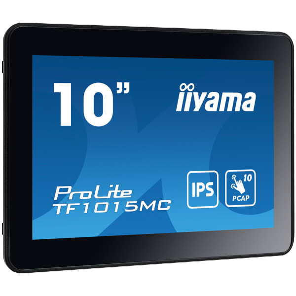 The ProLite TF1015MC (10.1 inch) uses PCAP touch technology and is built into an eye catching bezel with edge-to-edge glass. Equipped with 