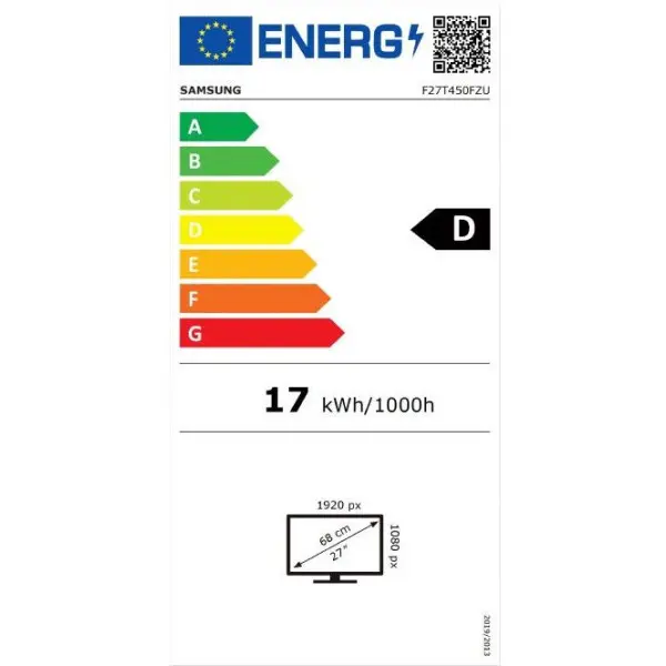 Monitor 27 Samsung LF27T450FZUXEN IPS 1920x108075Hz5ms2xHDMIDPUSBzvučnici