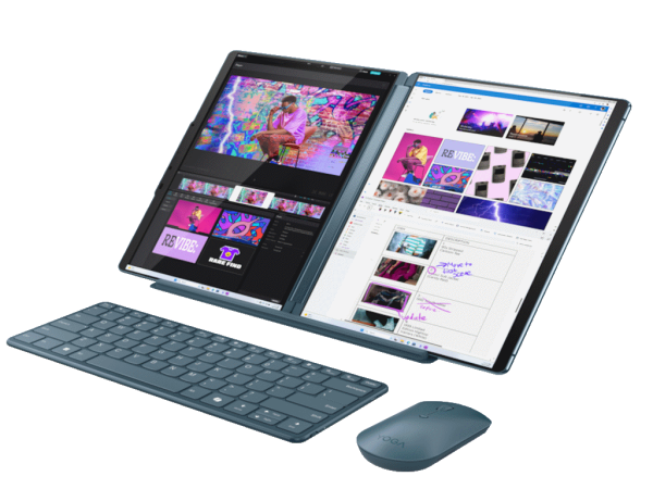 Laptop LENOVO Yoga Book 9 13IMU9 Win11 Pro2x13.3'' 2.8K OLED400NU7-155U32GB1TBBT ENGpetrol' ( '83FF002TRM' ) 