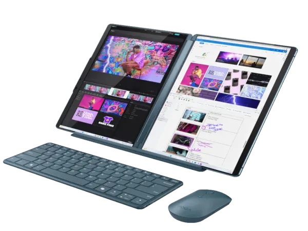 Laptop LENOVO Yoga Book 9 13IMU9 Win11 Pro2x13.3'' 2.8K OLED400NU7-155U32GB1TBBT ENGpetrol' ( '83FF002TRM' ) 