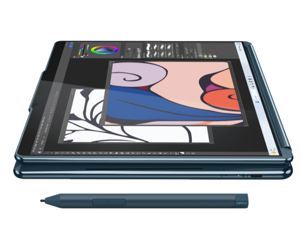 Laptop LENOVO Yoga Book 9 13IMU9 Win11 Pro2x13.3'' 2.8K OLED400NU7-155U32GB1TBBT ENGpetrol' ( '83FF002TRM' ) 