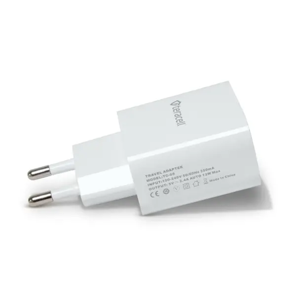 Kucni punjac Teracell Evolution TC-08 5V 2.4A 12W sa Type C kablom beli CE