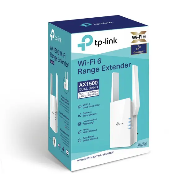 Extender dometa RE505X WiFiAX15001200Mbps300MbpsREAP modeGLANMesh2eksterne antene' ( 'RE505X' ) 