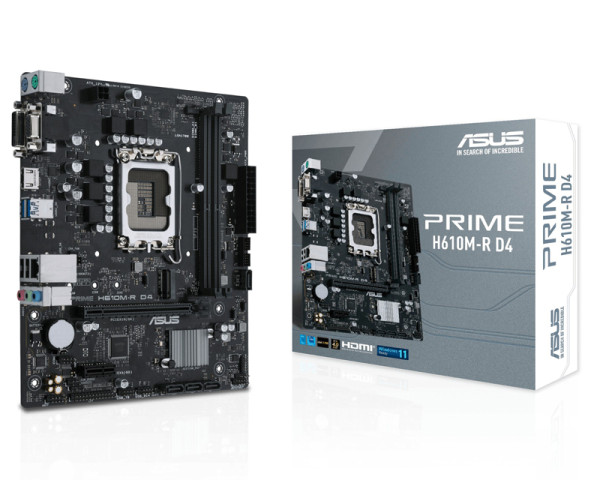 Matična ploča 1700 Asus PRIME H610M-R D4-SI HDMIDVIVGAM.2