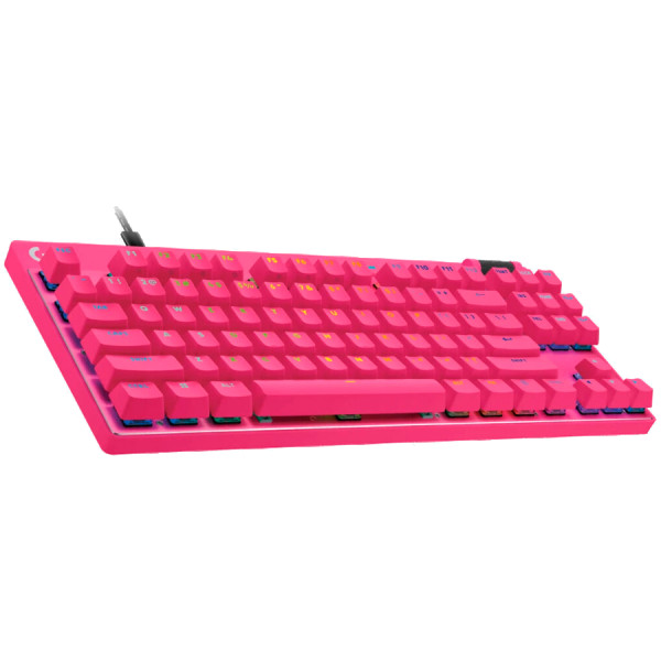LOGITECH G PRO X TKL RAPID Gaming Keyboard - MAGENTA - US INTL - USB - EMEA28i-935 - LINEAR ( 920-013253 ) 