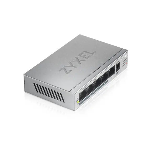 Zyxel GS1005-HP, 5 Port Gigabit PoE+ unmanaged desktop Switch, 4 x PoE, 60 Watt ( GS1005HP-EU0101F ) 