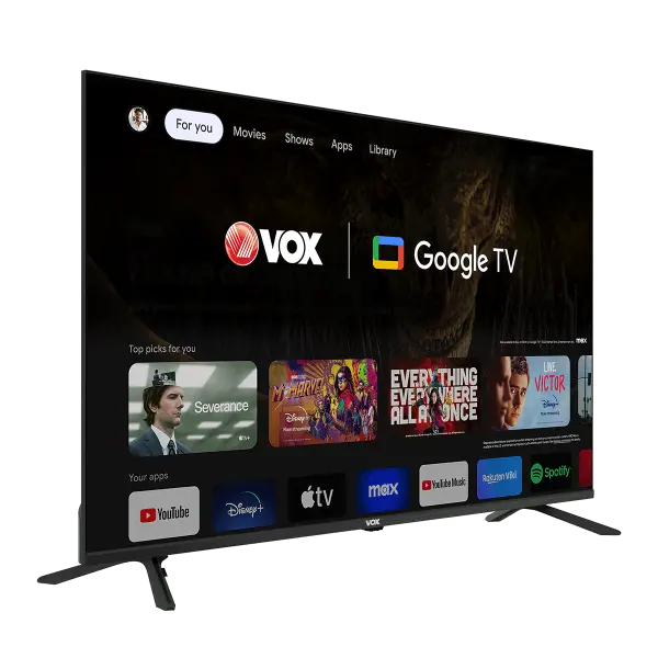 Televizor Vox 55GOU080B Smart, LED, 4K UHD, 55''(140cm), DVB-T2-C-S2