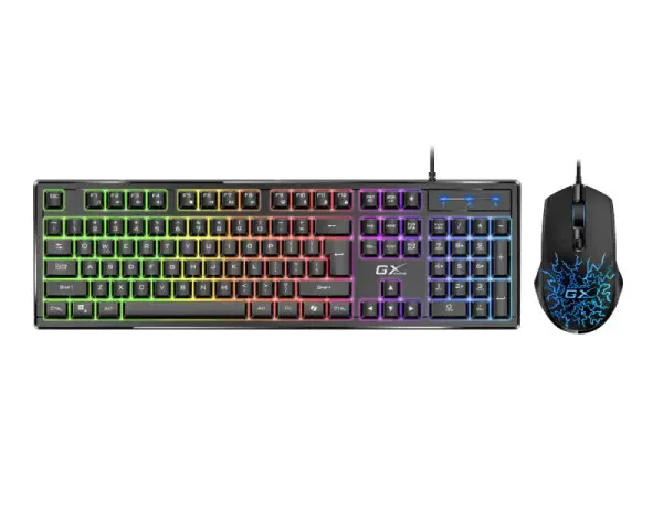 GENIUS Scorpion KM-GX3 Gaming RGB USB US crna tastatura +  miš 