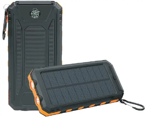 HRD-T13 Gembird solar power bank 12000mAh 2xUSB, LED, kompas