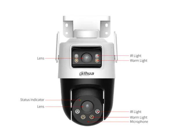 DAHUA P5D-5F-PV 5+5MP Outdoor Wi-Fi Dual-Lens Pan & Tilt Camera 