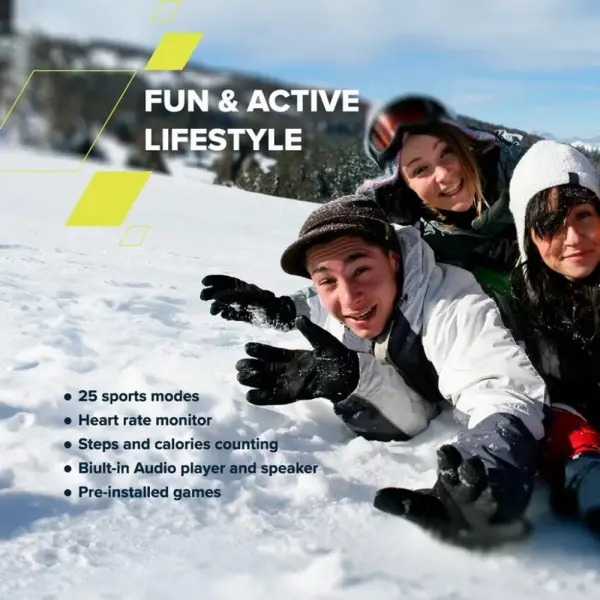 CANYON Joyce KW-43, Smart Watch, Realtek 8762DTIPS 1.54'' 240x240ARM Cortex-M4FeMMC 512MB, Speaker, Music player & BTTWS Direct connection, (2)