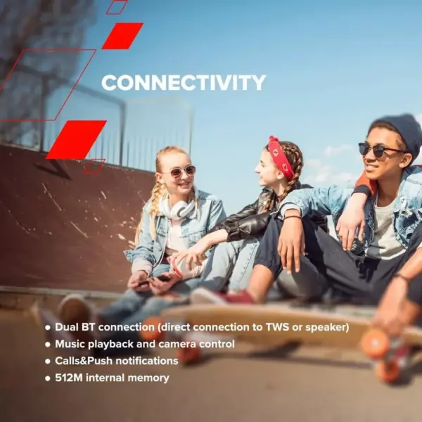 CANYON Joyce KW-43, Smart Watch, Realtek 8762DTIPS 1.54'' 240x240ARM Cortex-M4FeMMC 512MB, Speaker, Music player & BTTWS Direct connection, (2)