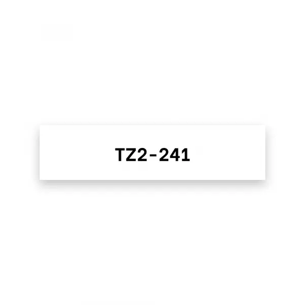 Traka TZ2-241 18mm BLK on white