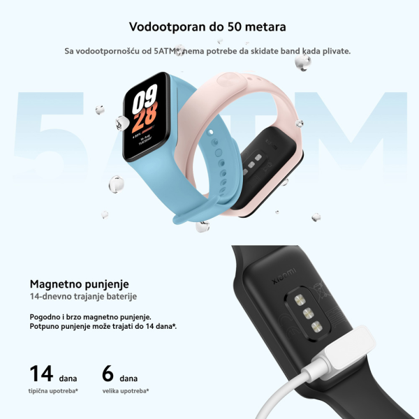 Xiaomi Mi Smart Band 8 Active Pink