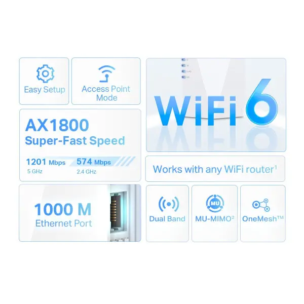 Extender TP-LINK RE600X' ( 'RE600X' ) 