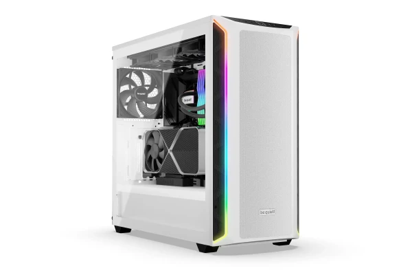 SHADOW BASE 800 DX White, MB compatibility: E-ATX / ATX / M-ATX / Mini-ITX, ARGB illumination, Three pre-installed be quiet! Pure Wings 3 1