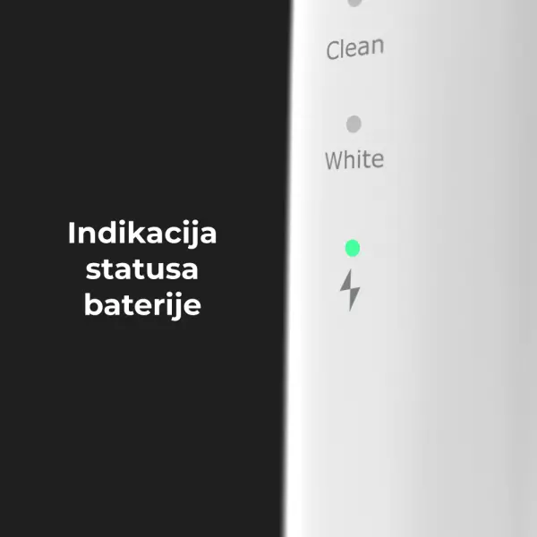 AENO Sonic Electric toothbrush, DB8: White, 3modes, 3 brush heads + 1 cleaning tool, 1 mirror,  30000rpm, 100 days without charging, IPX7 (