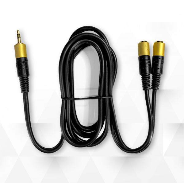 STARK kabl audio 3.5mm stereo na 2X3.5mm stereo 1.5m