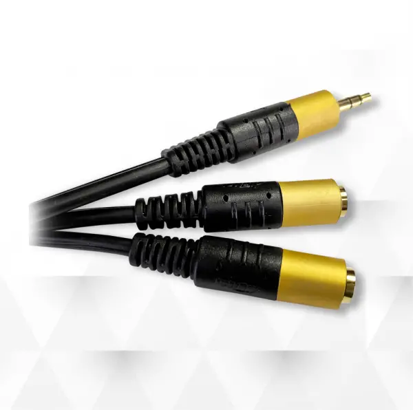 STARK kabl audio 3.5mm stereo na 2X3.5mm stereo 1.5m