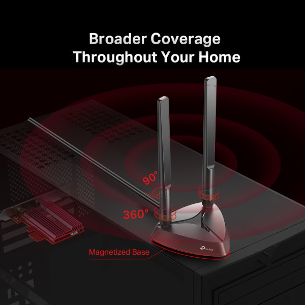 TP-LINK AX3000 Wi-Fi 6 Bluetooth 5.0 PCIexpresa adapter2402Mbps574Mbps 2 antene high gain' ( 'ARCHER TX3000E' ) 